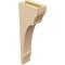 Ekena Millwork 3"W x 6"D x 18"H Thin Hughes Rough Cedar Woodgrain TimberThane Corbel, Primed Tan CORUR03X06X18HUGRCPR - alternate 4